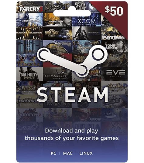 Steam Gift Cards.